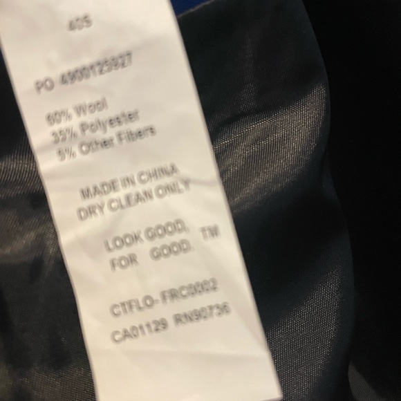 Men’s Kenneth Cole Black Wool Coat 40s Medium - Picture 5 of 5